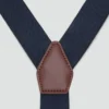 Bretelles élastiques réglables avec détails en cuir