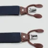 Bretelles élastiques réglables avec détails en cuir