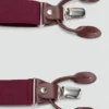 Bretelles élastiques réglables avec détails en cuir Bretelles élastiques réglables avec détails en cuir