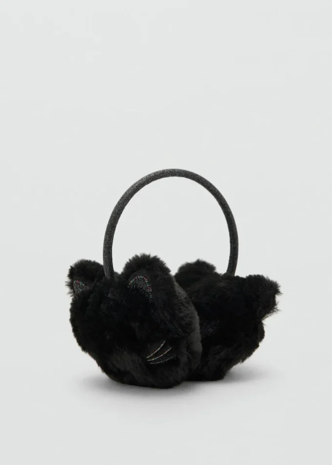 Cache-oreilles effet fourrure de chat