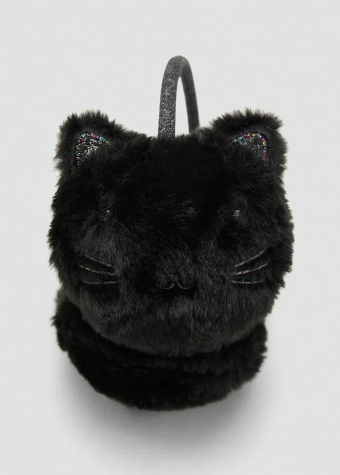 Cache-oreilles effet fourrure de chat