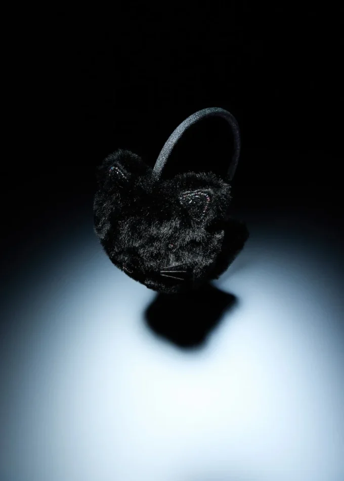 Cache-oreilles effet fourrure de chat