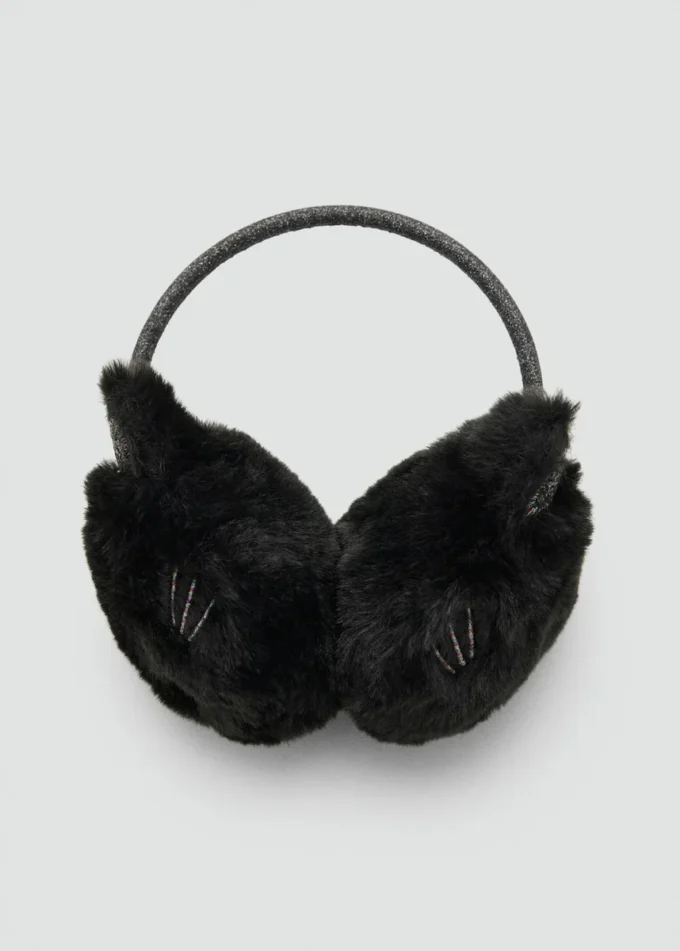 Cache-oreilles effet fourrure de chat