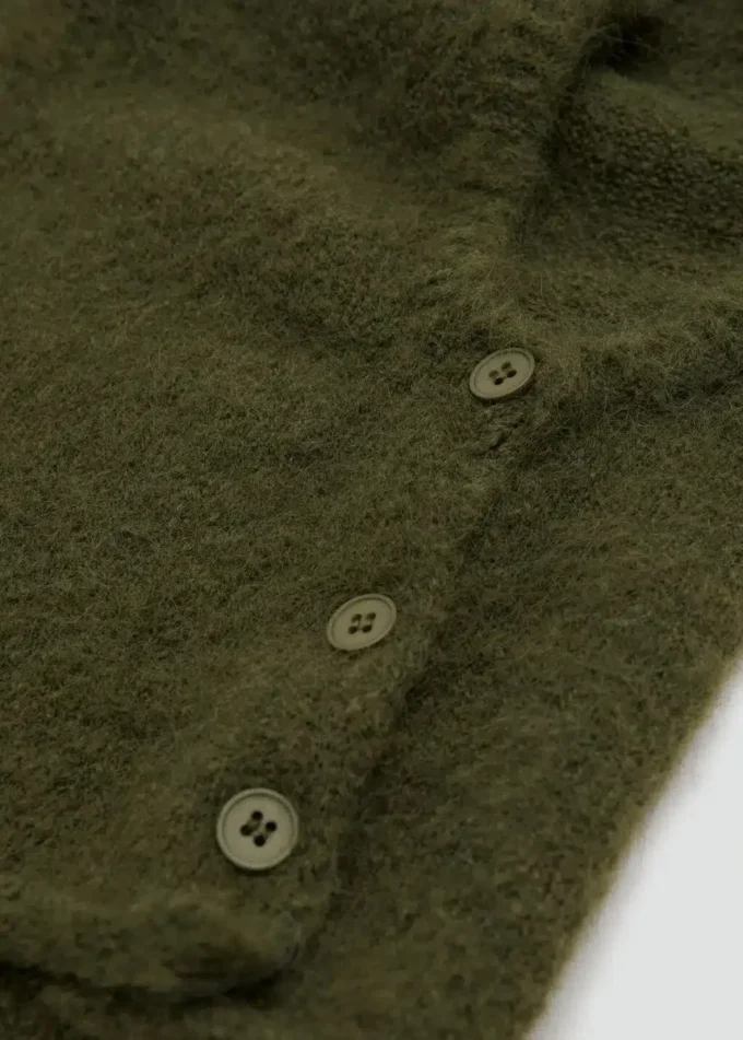Cagoule en maille boutons