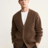 Cardigan 100 % laine avec boutons