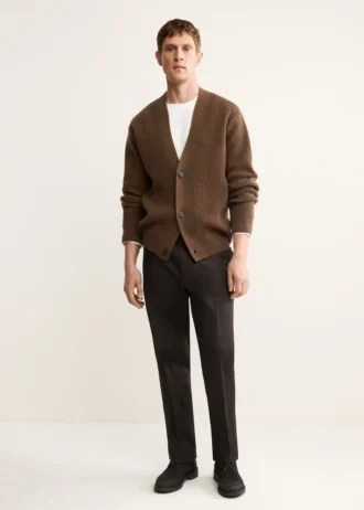 Cardigan 100 % laine avec boutons