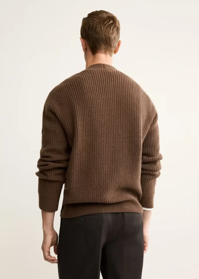 Cardigan 100 % laine avec boutons