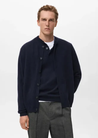Cardigan 100 % laine extra-fine avec boutons