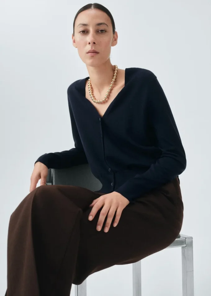Cardigan 100 % laine mérinos