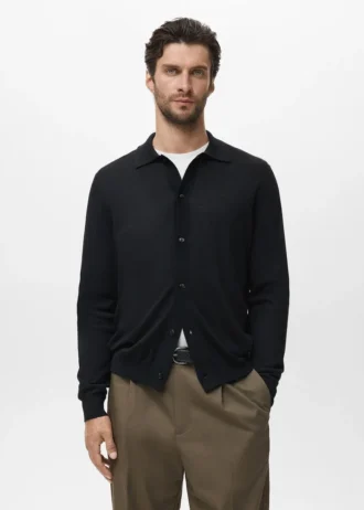 Cardigan 100 % laine mérinos