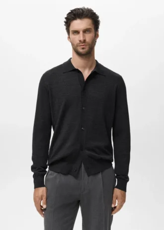 Cardigan 100 % laine mérinos