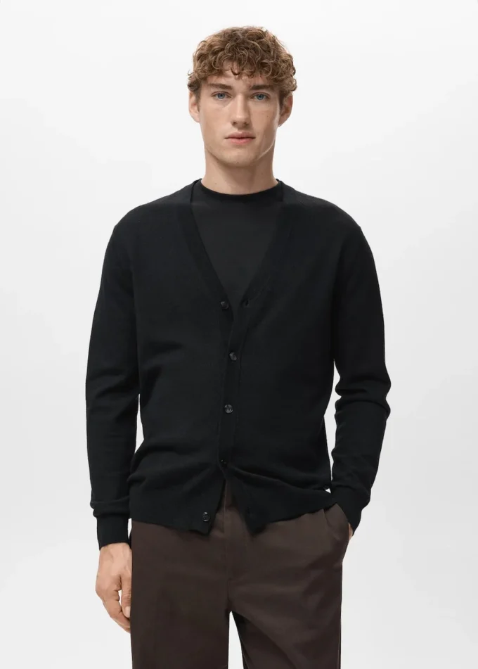 Cardigan 100 % laine mérinos