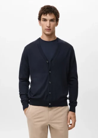 Cardigan 100 % laine mérinos