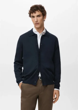Cardigan 100 % laine mérinos