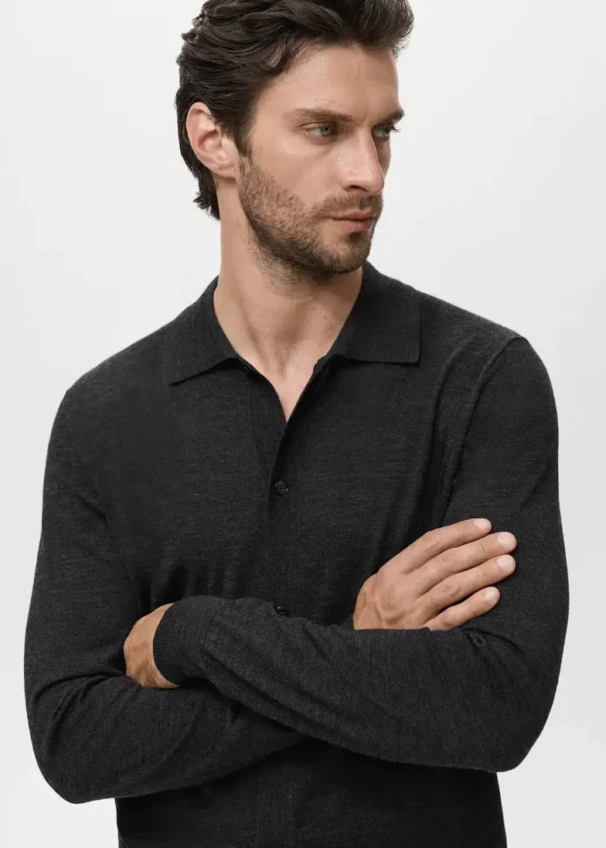 Cardigan 100 % laine mérinos