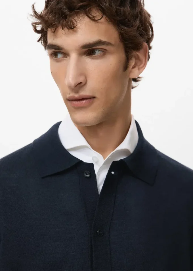 Cardigan 100 % laine mérinos