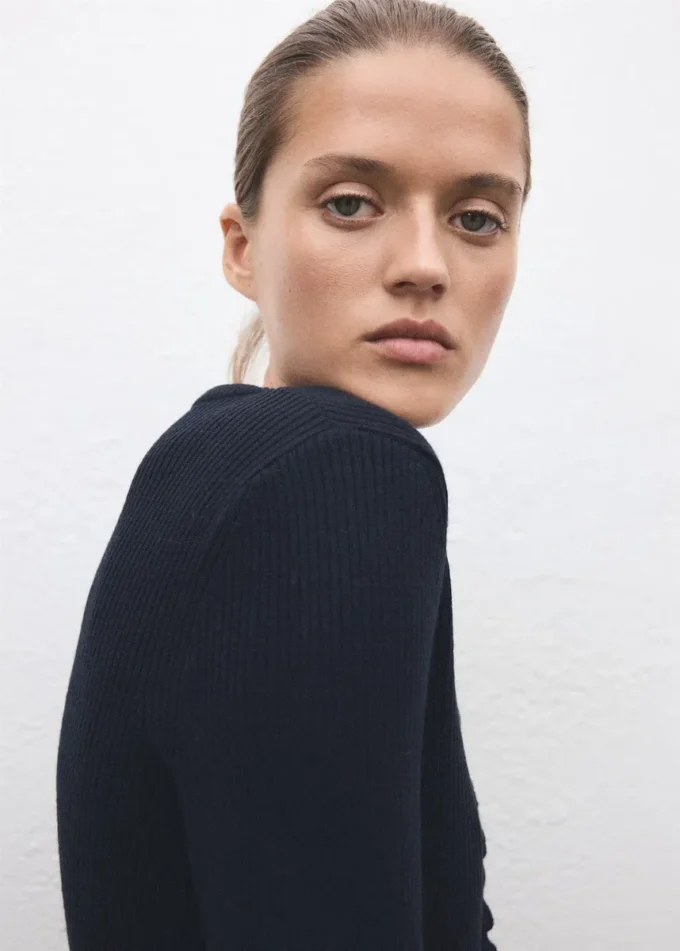 Cardigan à bords festonnés