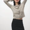 Cardigan boutonné en tricot