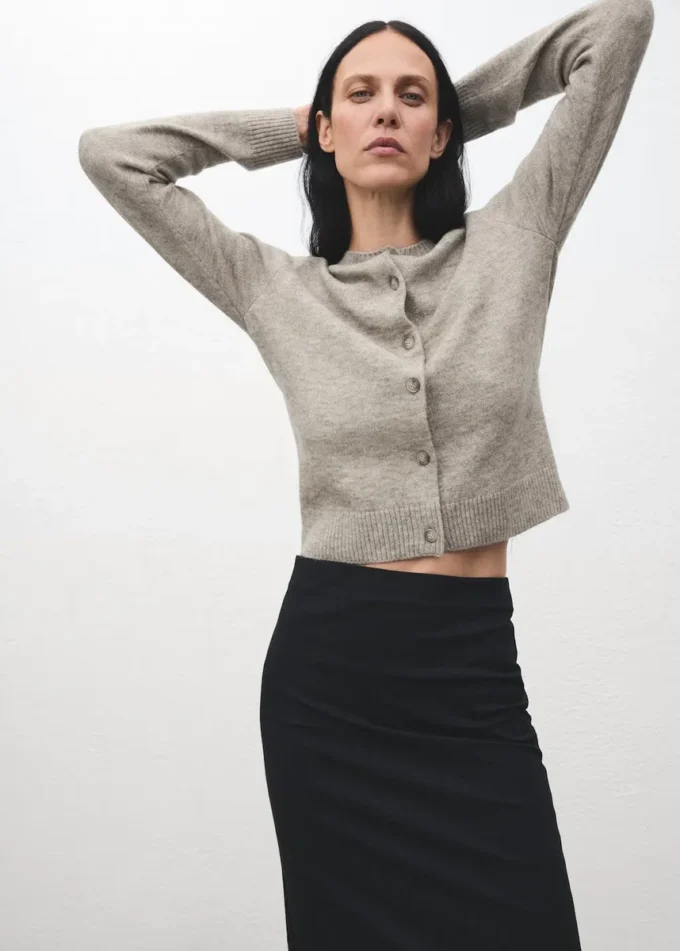 Cardigan boutonné en tricot