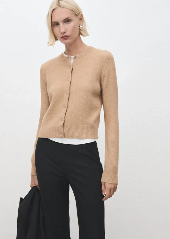 Cardigan boutonné en tricot