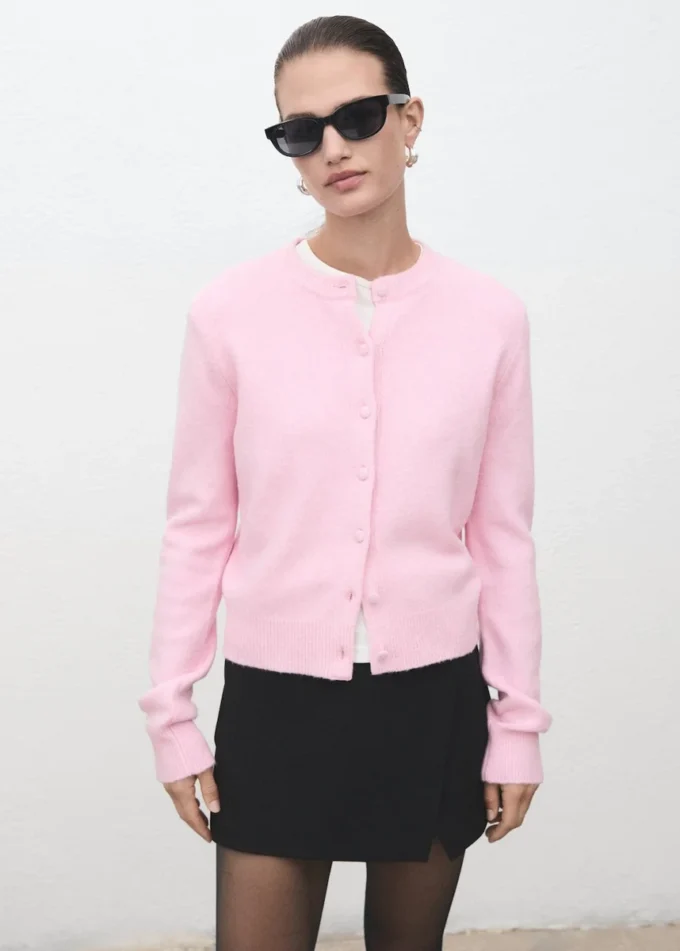 Cardigan boutonné en tricot