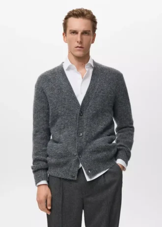 Cardigan boutonné en tricot
