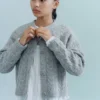 Cardigan boutonné en tricot