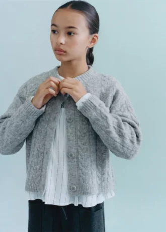 Cardigan boutonné en tricot