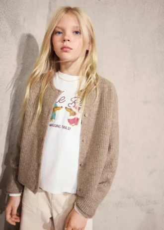 Cardigan boutonné en tricot