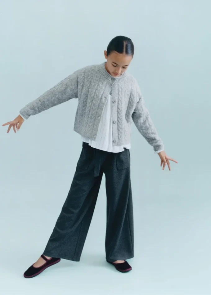 Cardigan boutonné en tricot