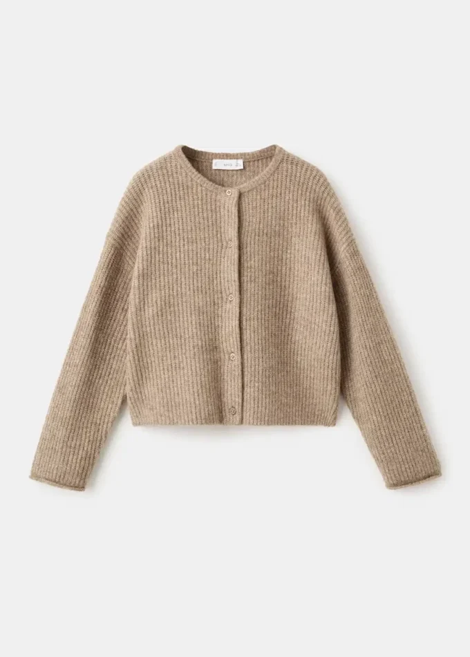 Cardigan boutonné en tricot