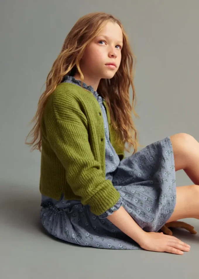 Cardigan boutonné en tricot
