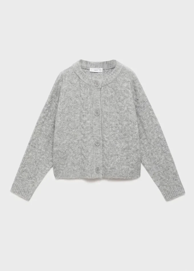 Cardigan boutonné en tricot
