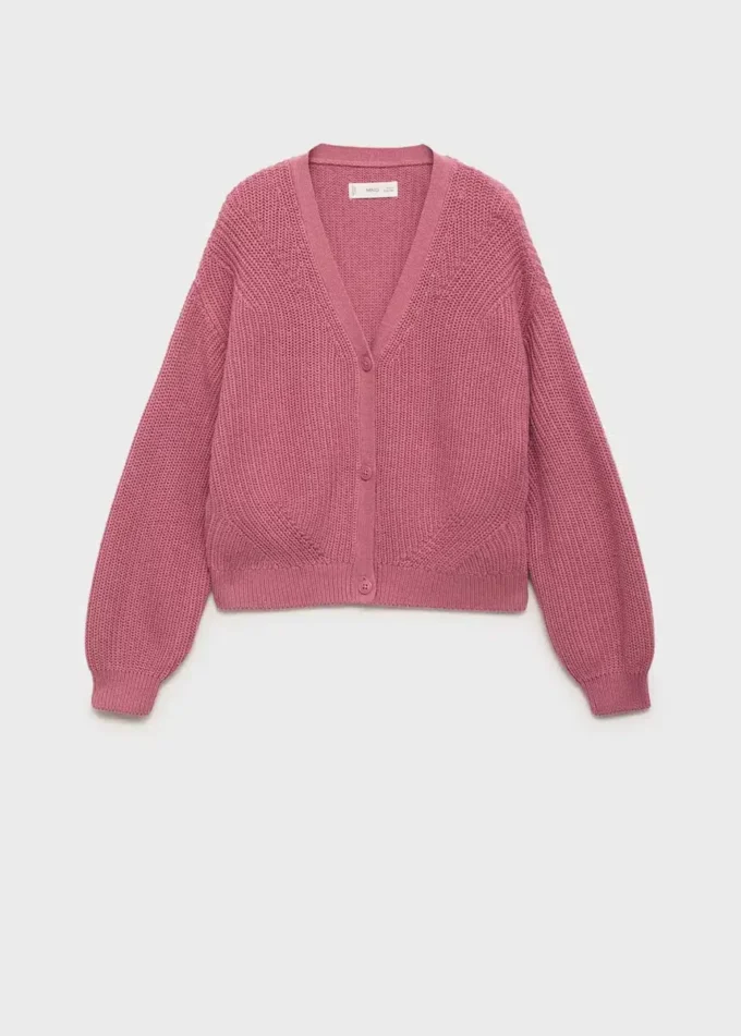 Cardigan boutonné en tricot
