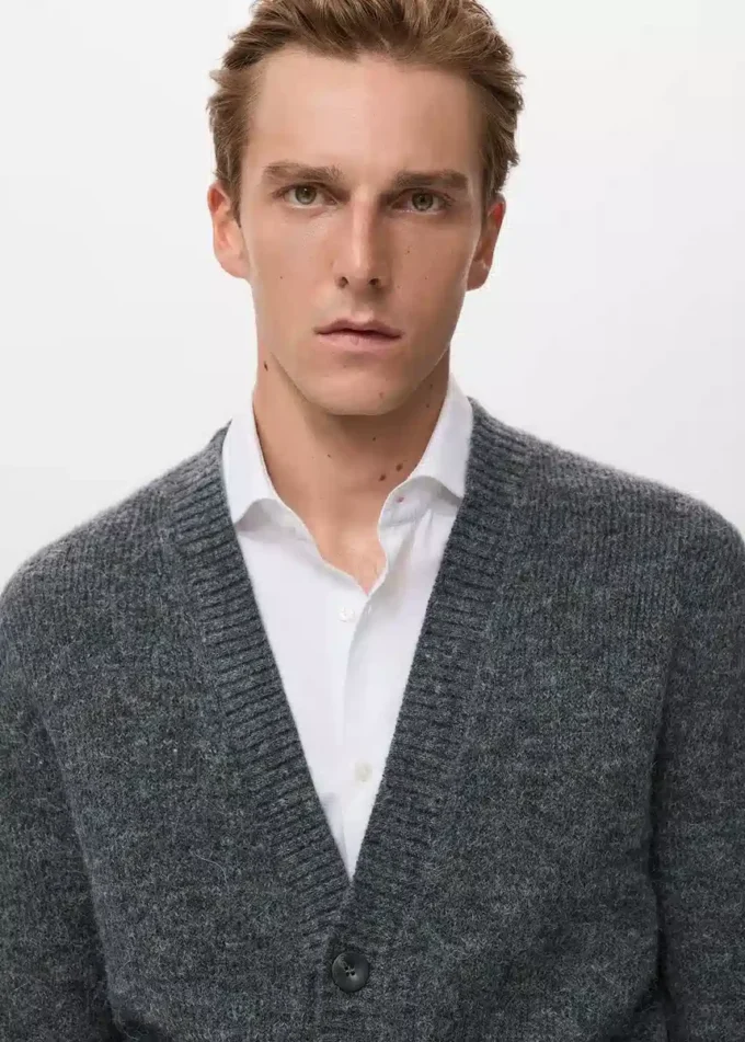 Cardigan boutonné en tricot