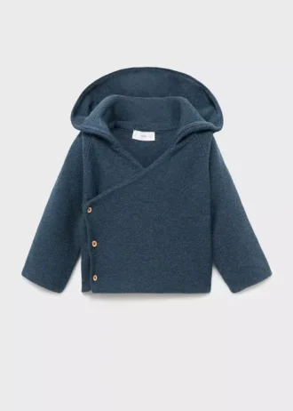Cardigan à capuche en maille