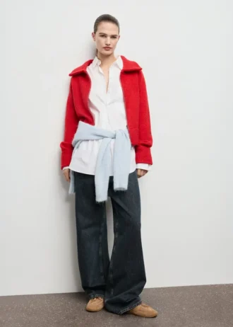 Cardigan à col chemise