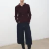 Cardigan à col chemise