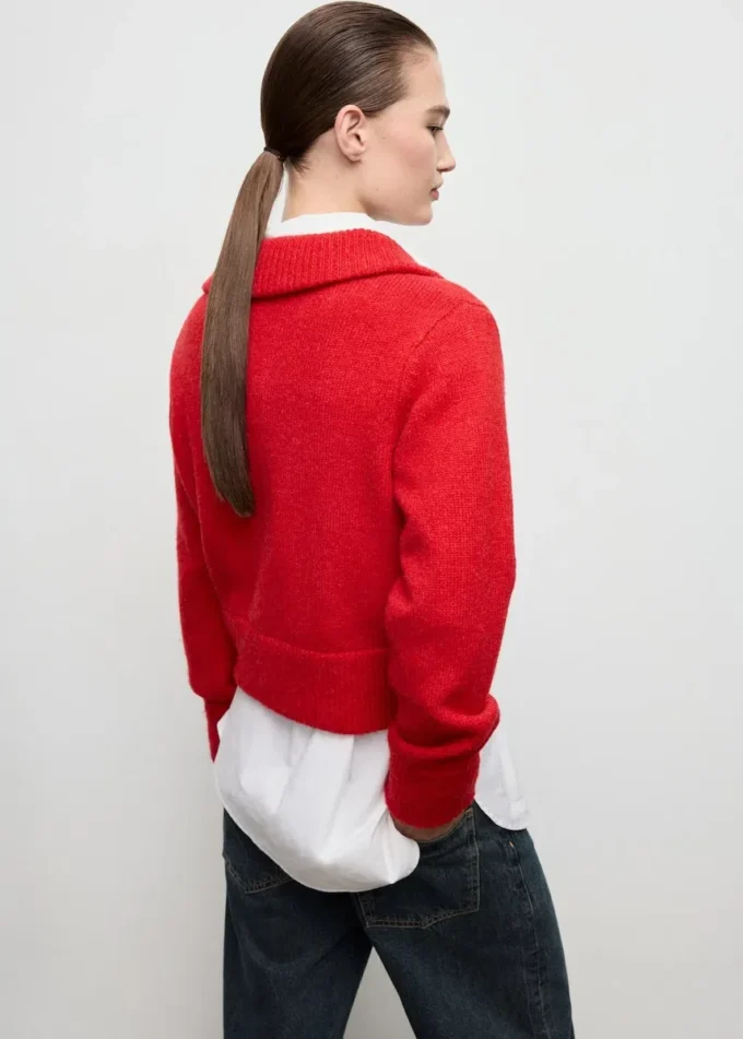 Cardigan à col chemise