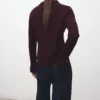 Cardigan à col chemise