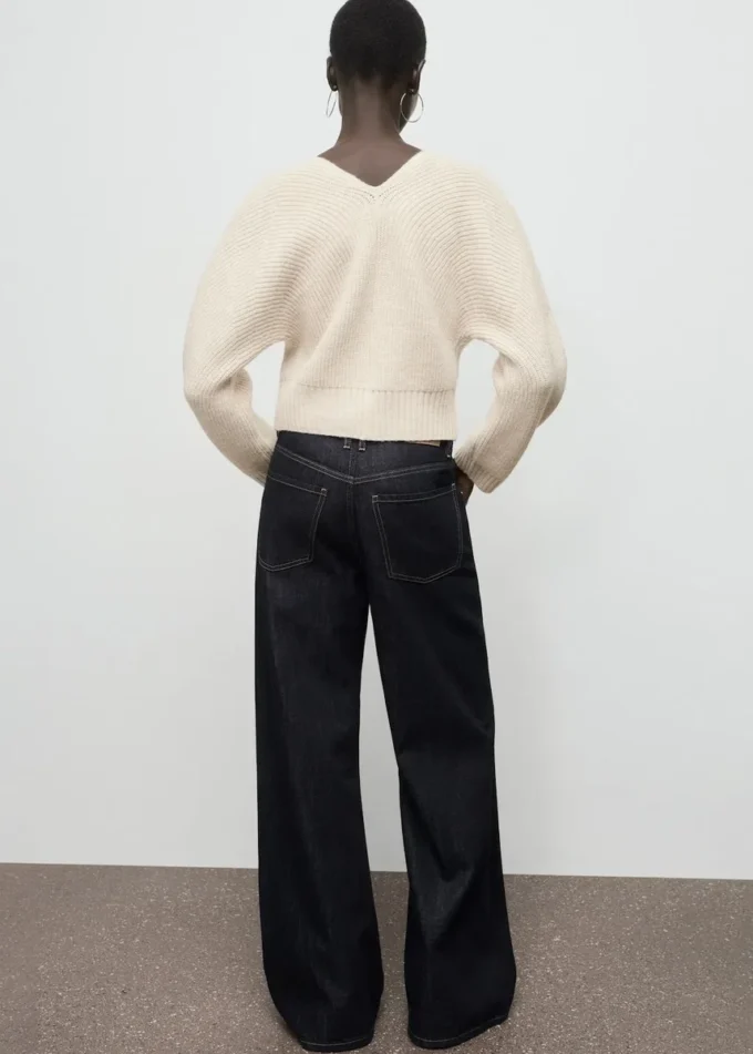 Cardigan à col en V avec nœuds