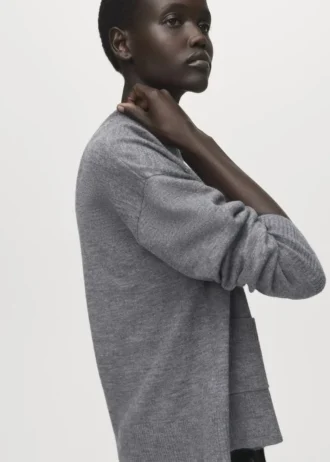 Cardigan à col en V avec poches