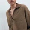 Cardigan à col en V avec poches