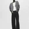 Cardigan à col en V avec poches