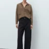 Cardigan à col en V avec poches