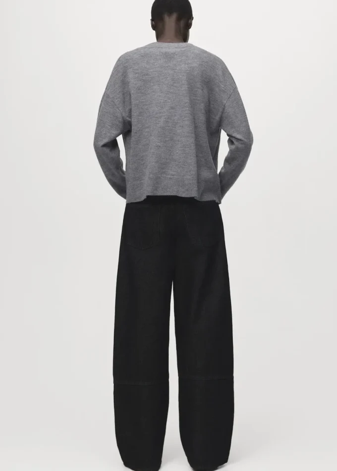 Cardigan à col en V avec poches