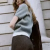 Cardigan à col nœud papillon