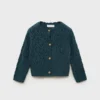 Cardigan en maille ajourée