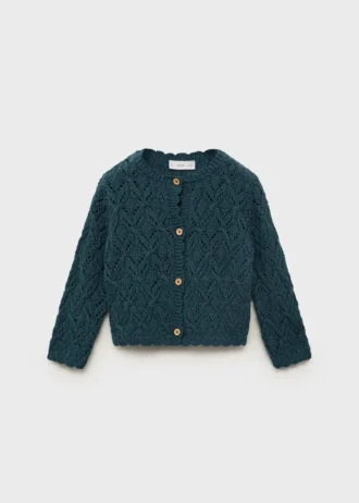 Cardigan en maille ajourée