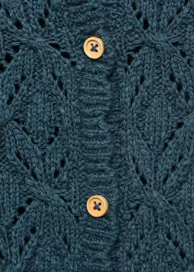 Cardigan en maille ajourée